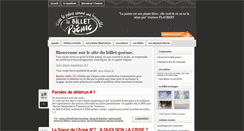 Desktop Screenshot of lebilletpoeme.fr